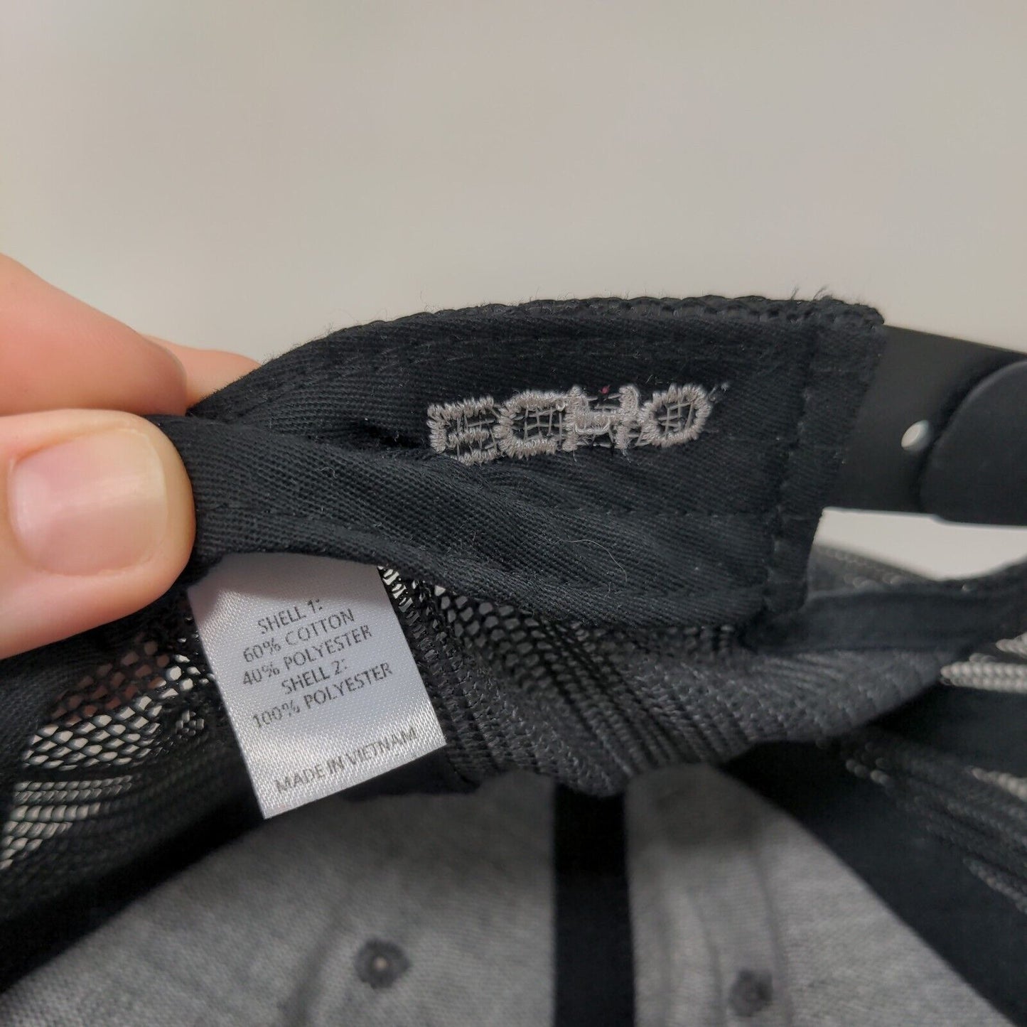 Echo Fishing Snapback Mesh Back Trucker Hat Gray One Size Richardson