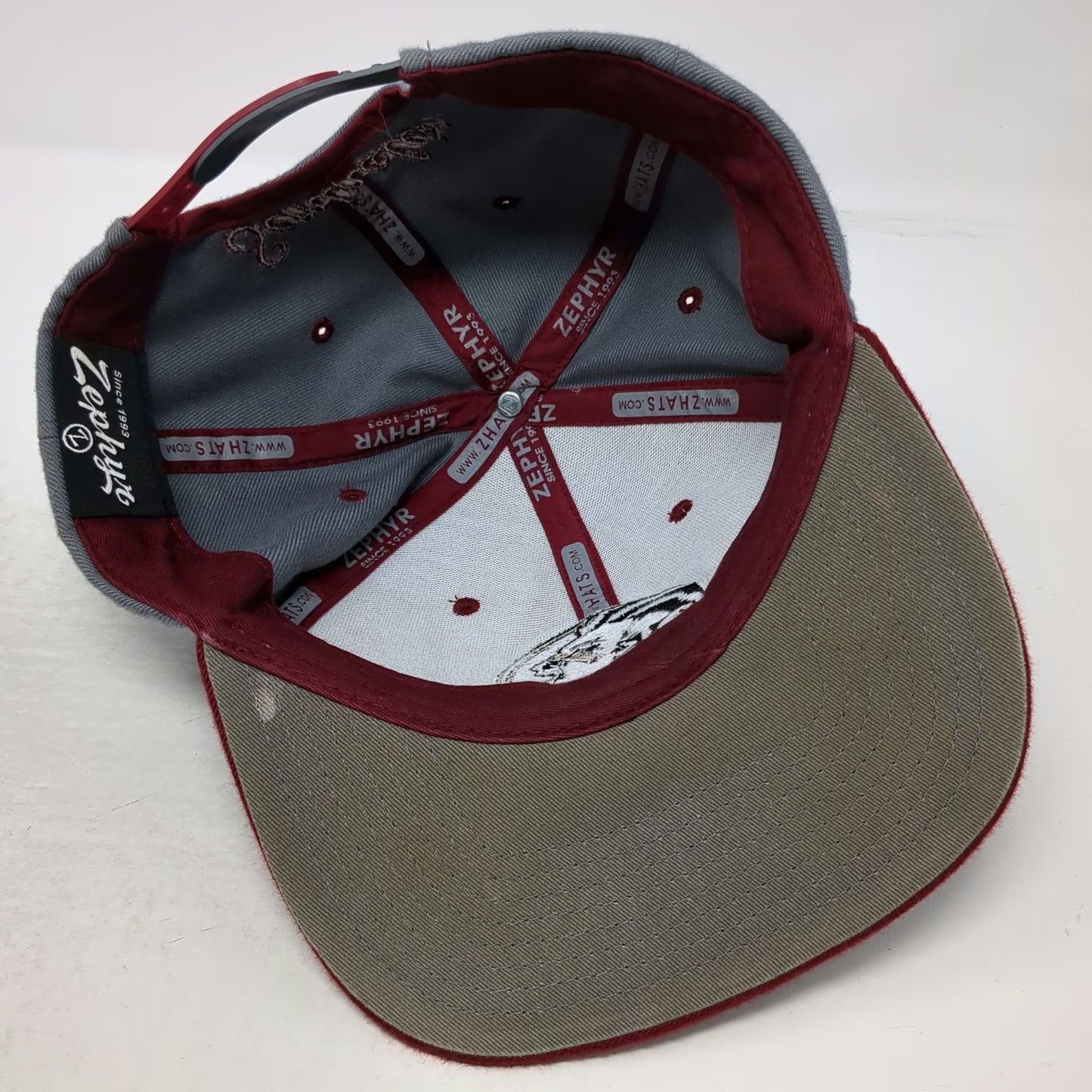 Florida State Seminoles NCAA Zephyr Snapback Gray Red One Size Hat Structured