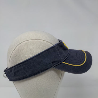 Michigan Wolverines Strapback Sun Visor Hat Blue OSFA Nike Team NCAA