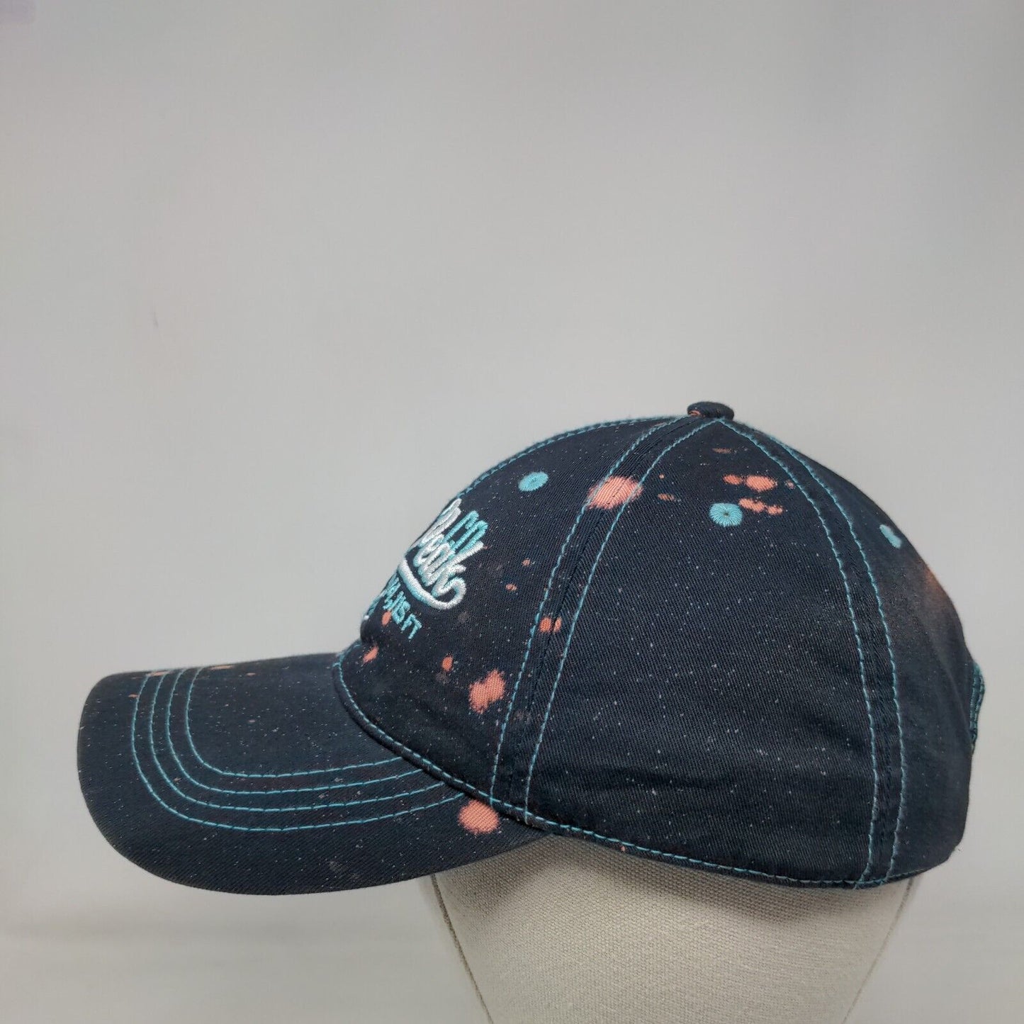 Pikes Peak Elevation 14,115 FT Slideback Hat Blue Embroidered 6 Panel