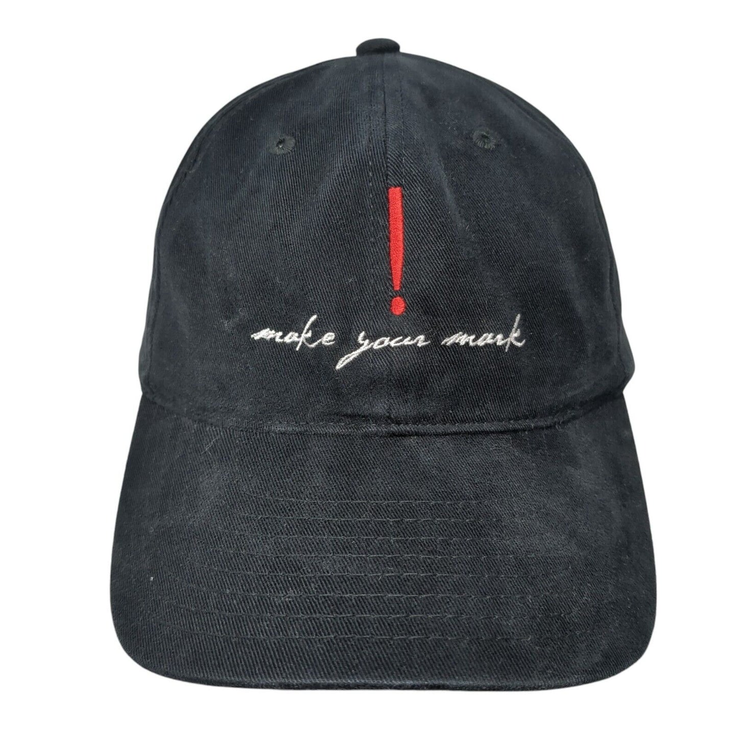 Make Your Mark Fitted Hat Black L/XL Embroidered 6 Panel Port Authority