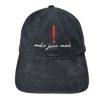 Make Your Mark Fitted Hat Black L/XL Embroidered 6 Panel Port Authority