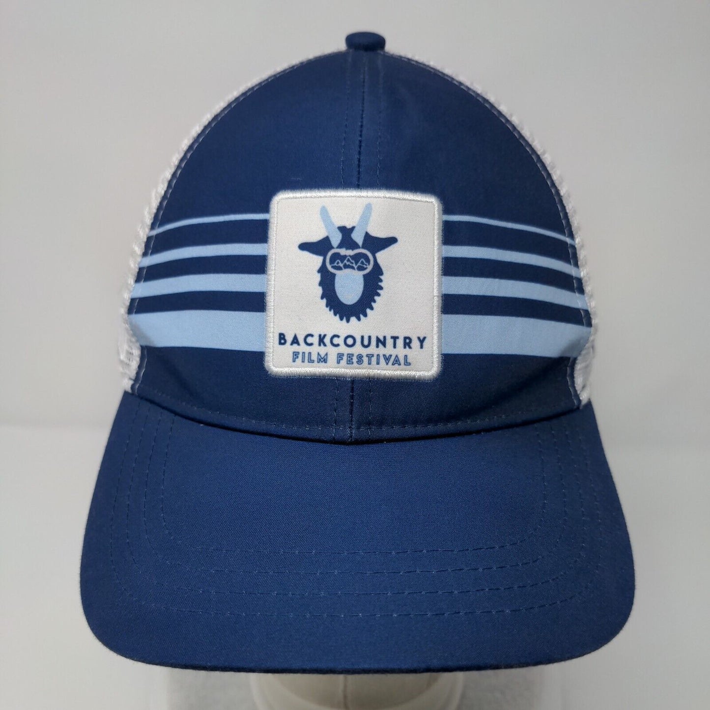 Backcountry Film Festival Snapback Mesh Back Trucker Hat Blue OSFM Boco