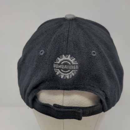 Ski-Doo Bombardier Strapback Hat Black OSFA Adjustable Embroidered
