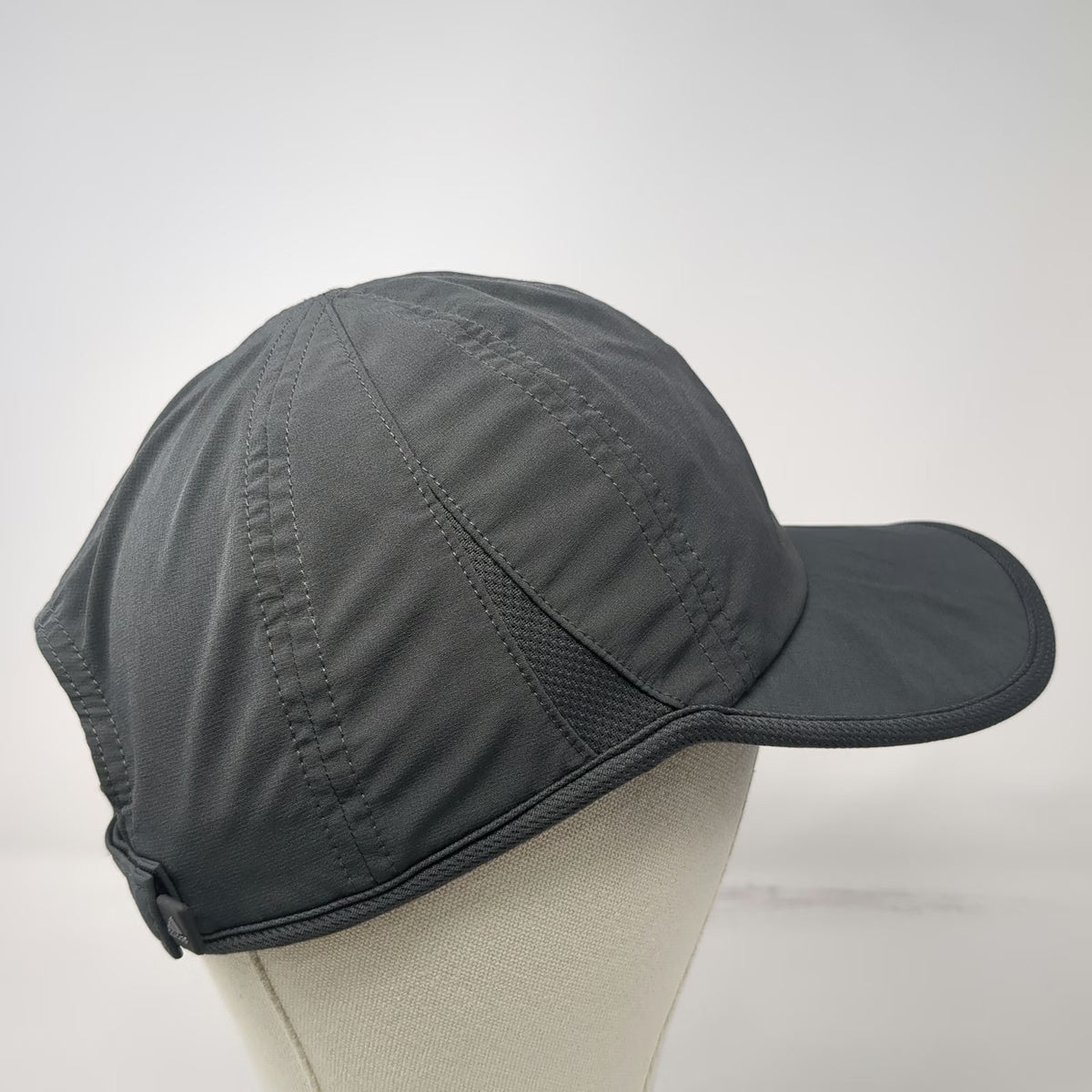 Adidas Baseball Cap Gray One Size Strapback Aeroready Performance Running Hat