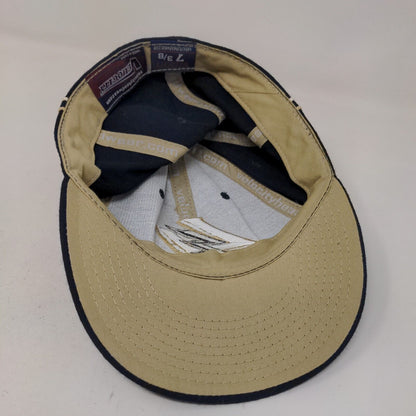 Velocity Men's Fitted Hat Blue Size 7 3/8 Embroidered Legacy Lightning Logo