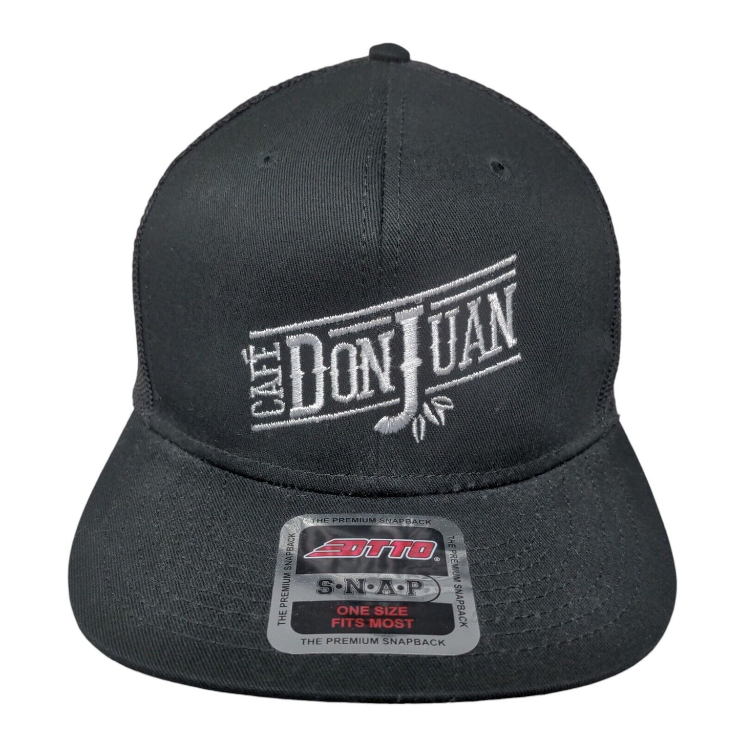 Cafe Don Juan Snapback Mesh Back Trucker Hat OSFM 6 Panel Otto