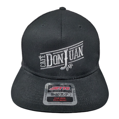 Cafe Don Juan Snapback Mesh Back Trucker Hat OSFM 6 Panel Otto
