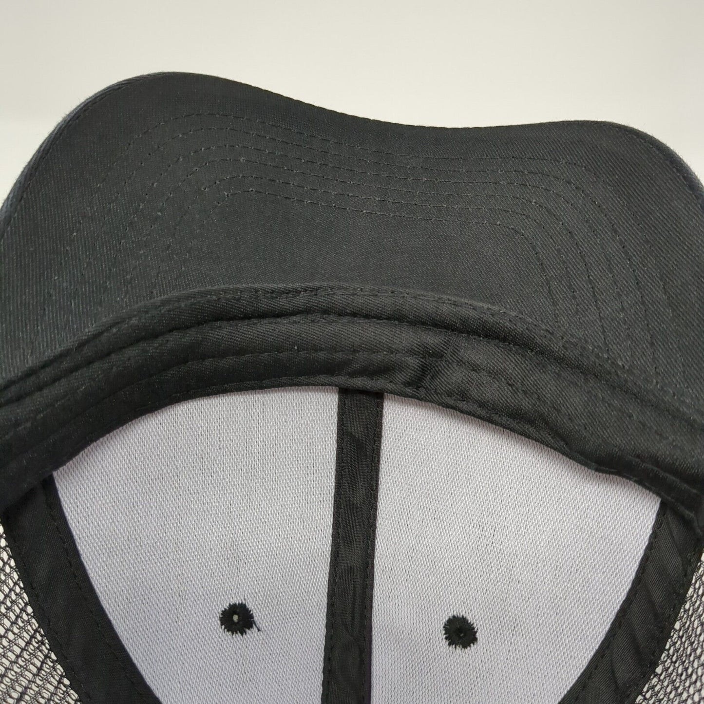 Unbranded Snapback Mesh Back Trucker Hat Black One Size Adjustable Blank