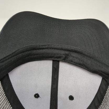 Unbranded Snapback Mesh Back Trucker Hat Black One Size Adjustable Blank