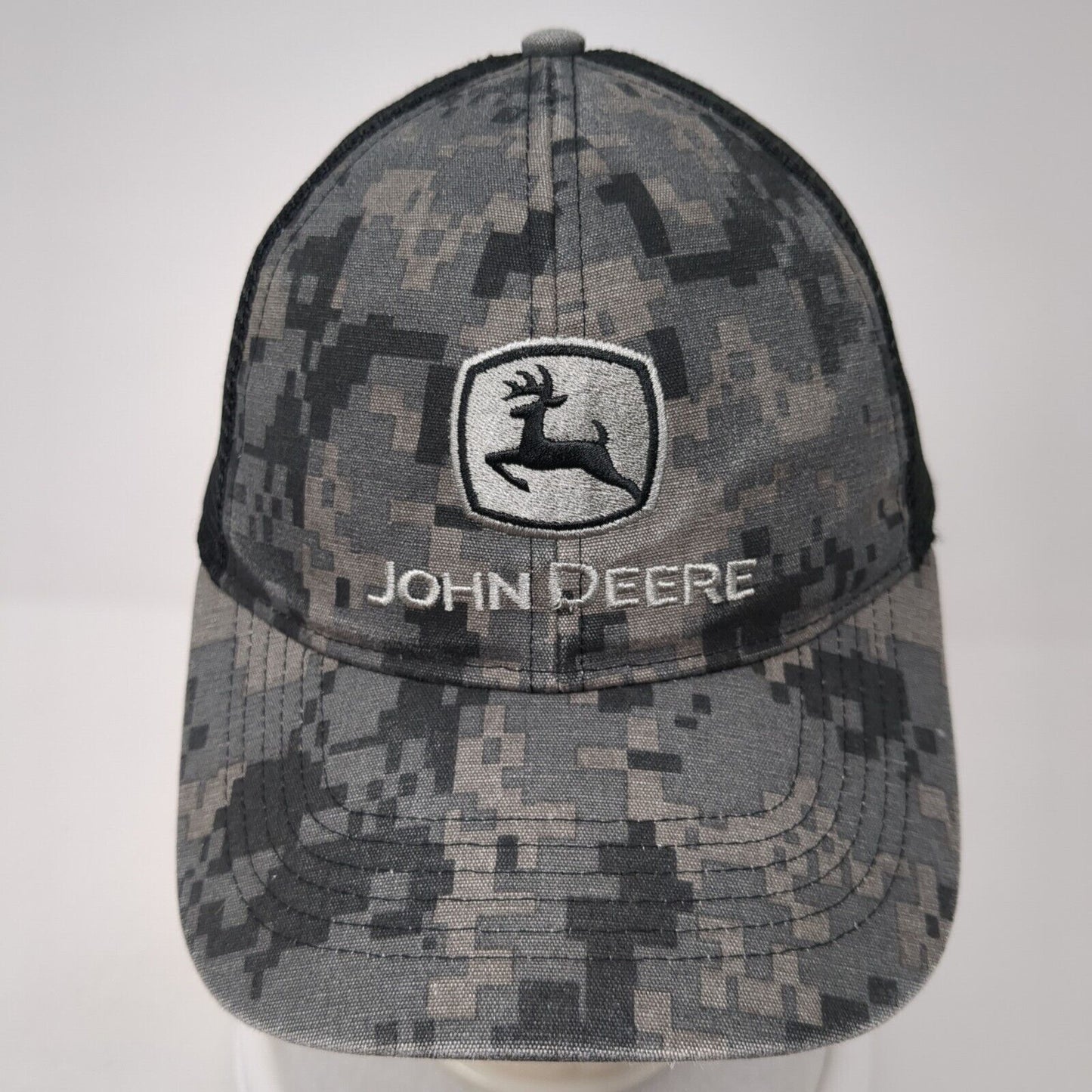 John Deere Snapback Trucker Hat Multicolor OS Adjustable Embroidered Mesh Back