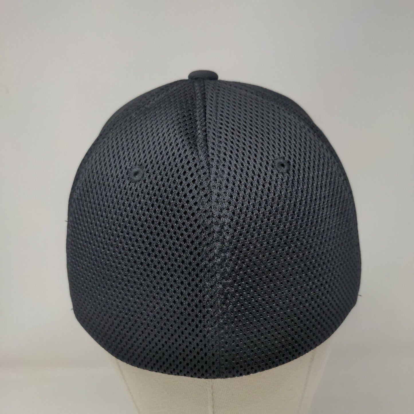FT Fitted Trucker Hat Black S/M Flexfit Embroidered Breathable 6 Panel Yupoong