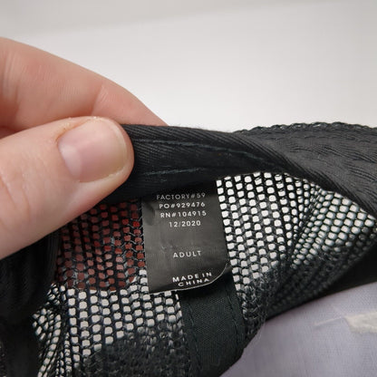 Idaho Summit Snapback Mesh Back Trucker Hat Black One Size Outdoor Cap