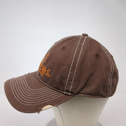 Uplanders Warehouse Strapback Hat Brown One Size I Chase Tail Outdoor