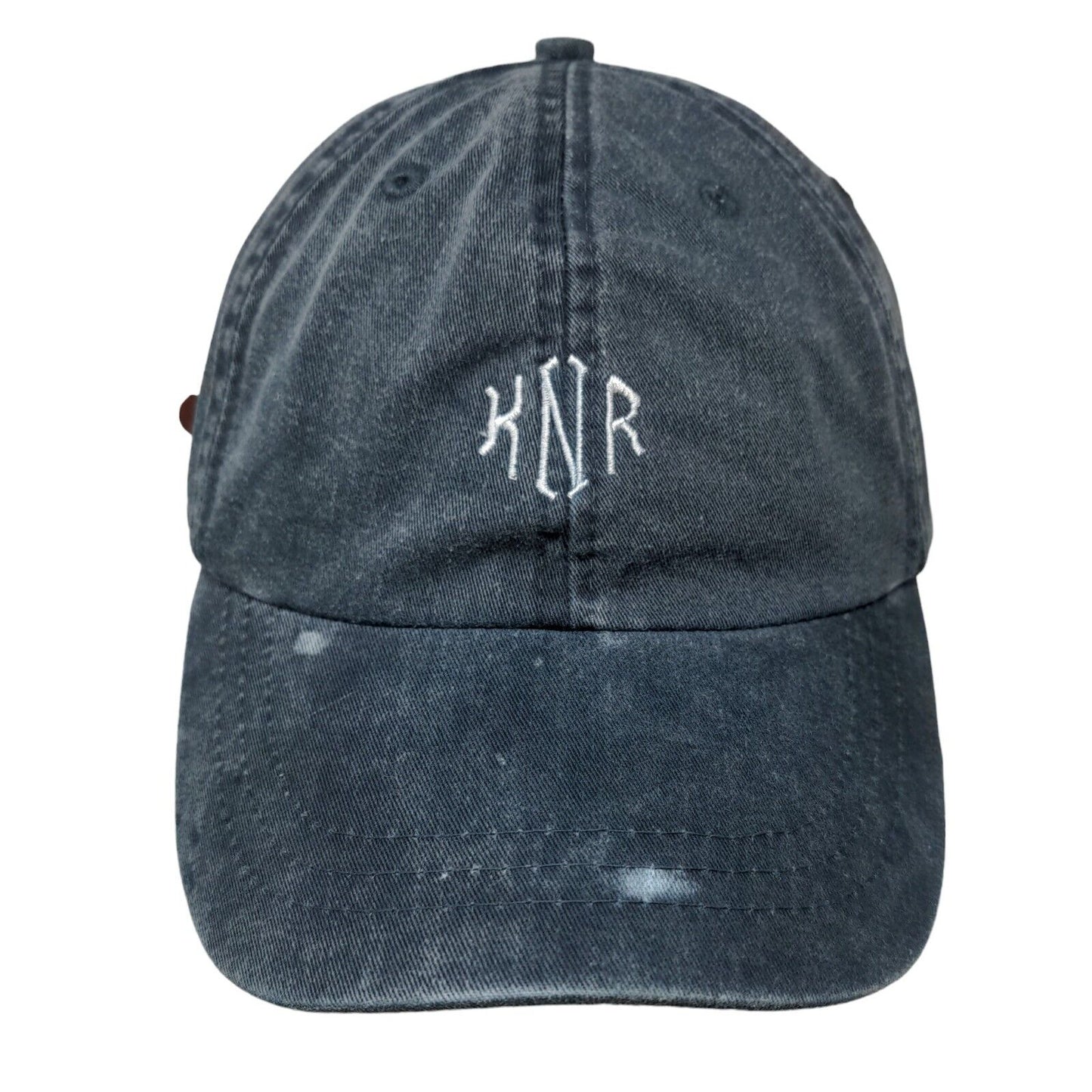 KNR Slideback Hat Blue One Size Adjustable Embroidered 6 Panel Cotton Adams