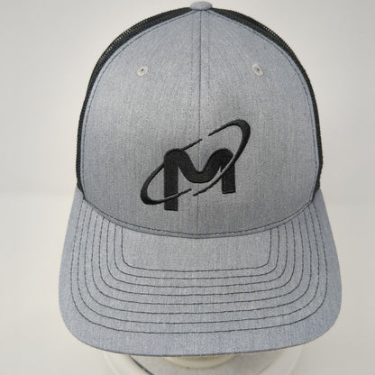 M Snapback 112 Trucker Hat Gray One Size Adjustable Mesh Back Richardson