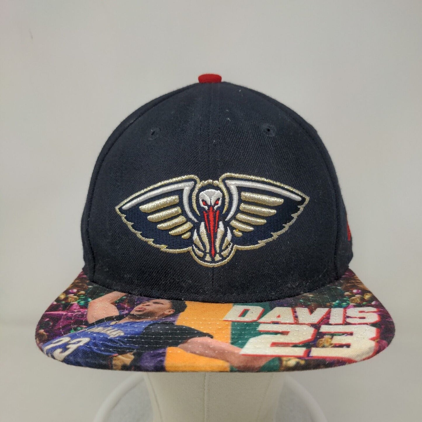 New Era Men's Snapback Flat Bill Hat Multicolor OSFM New Orleans Pelicans #23