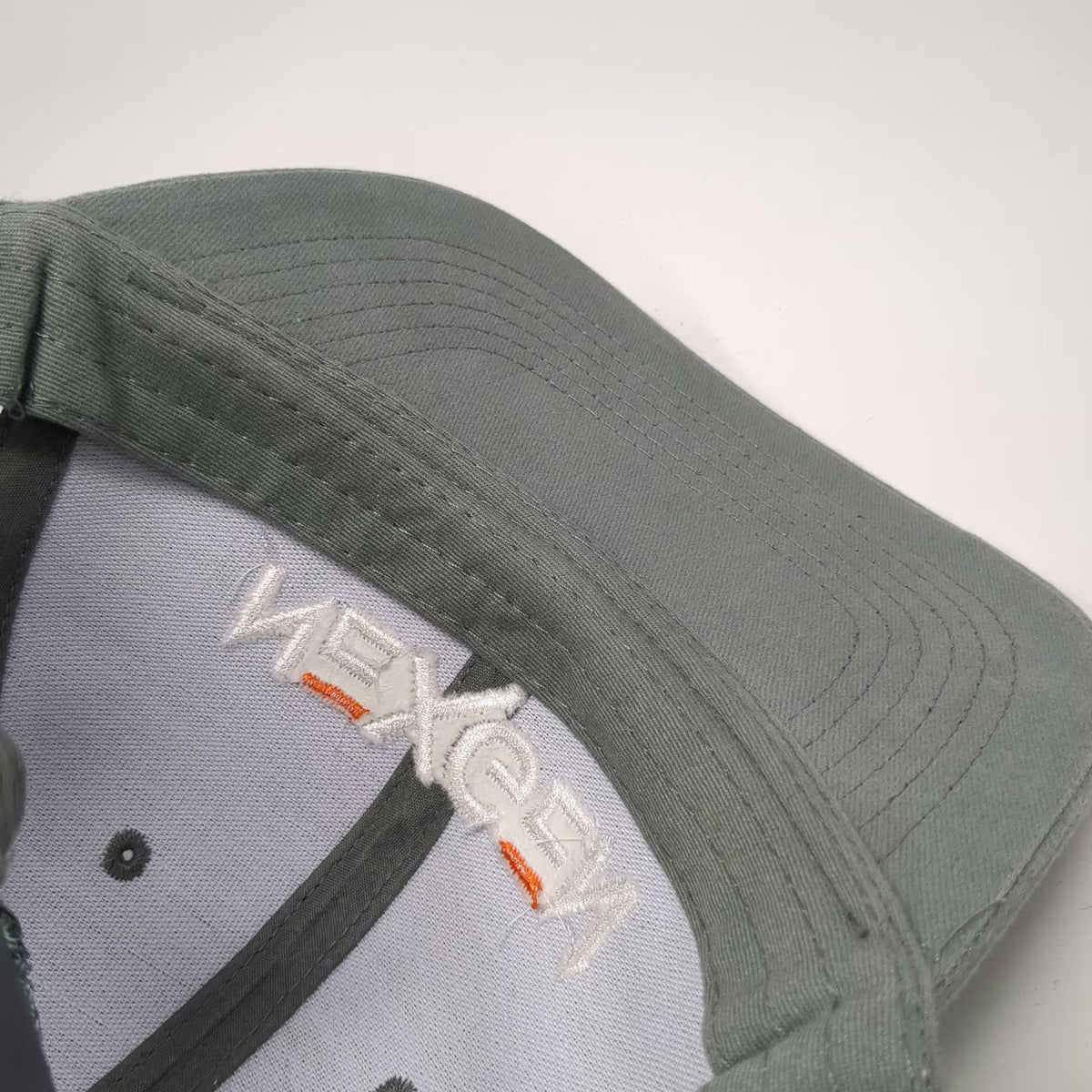 Hit Trucker Hat Gray One Size NexGen Embroidered Logo Mesh Back Snapback Cap