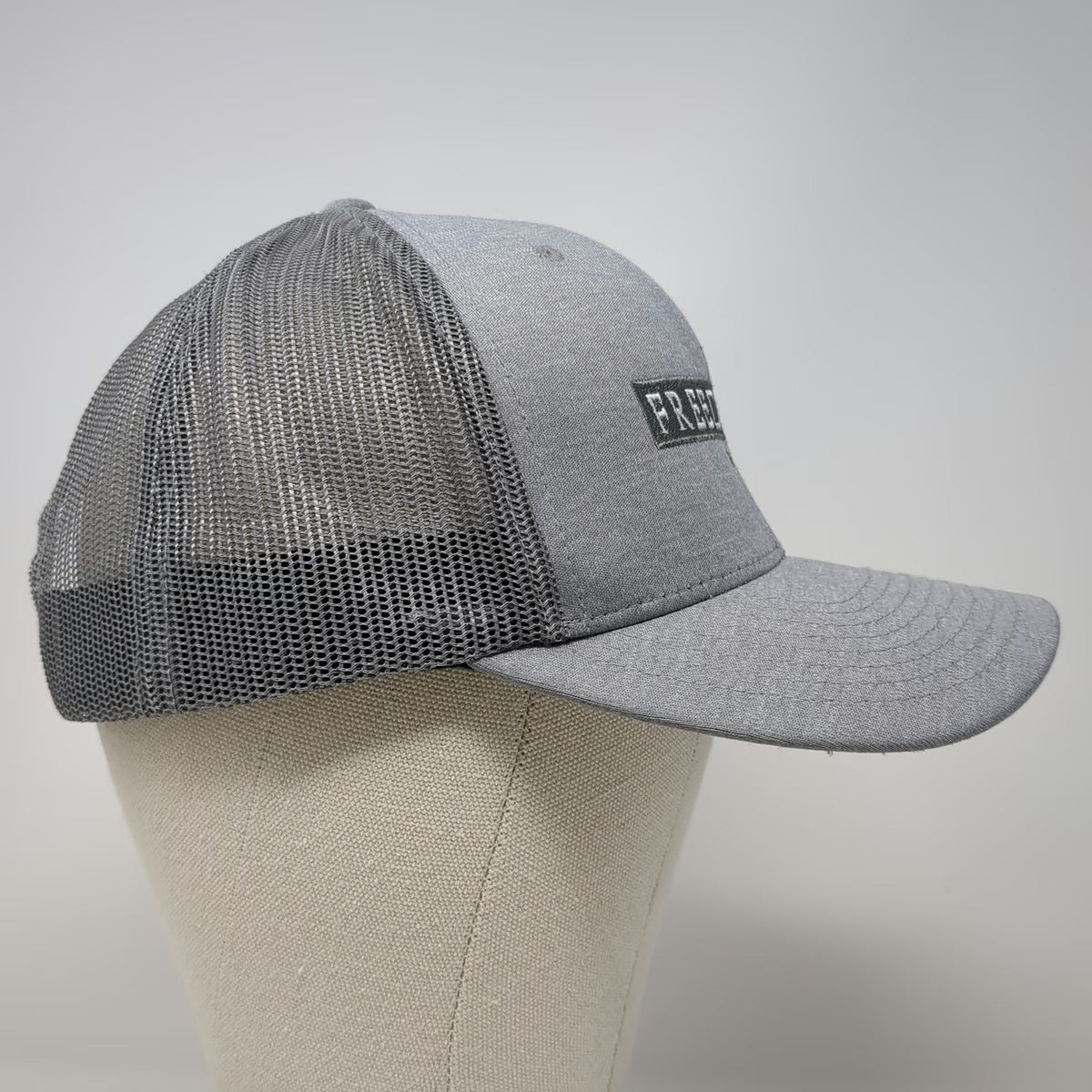 Team 365 Freedom Energy Logistics Gray Trucker Hat One Size Mesh Snapback