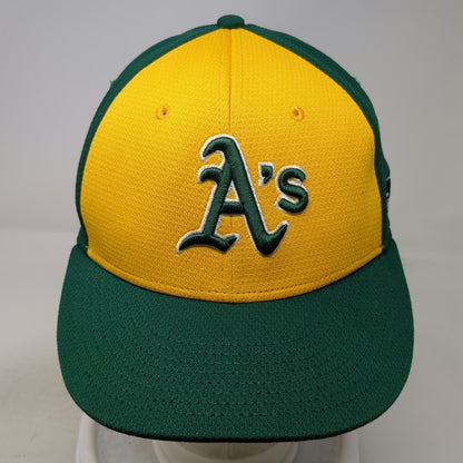 Oakland Athletics MLB OC Sports Baseball Cap Green Yellow One Size A's Logo Mesh