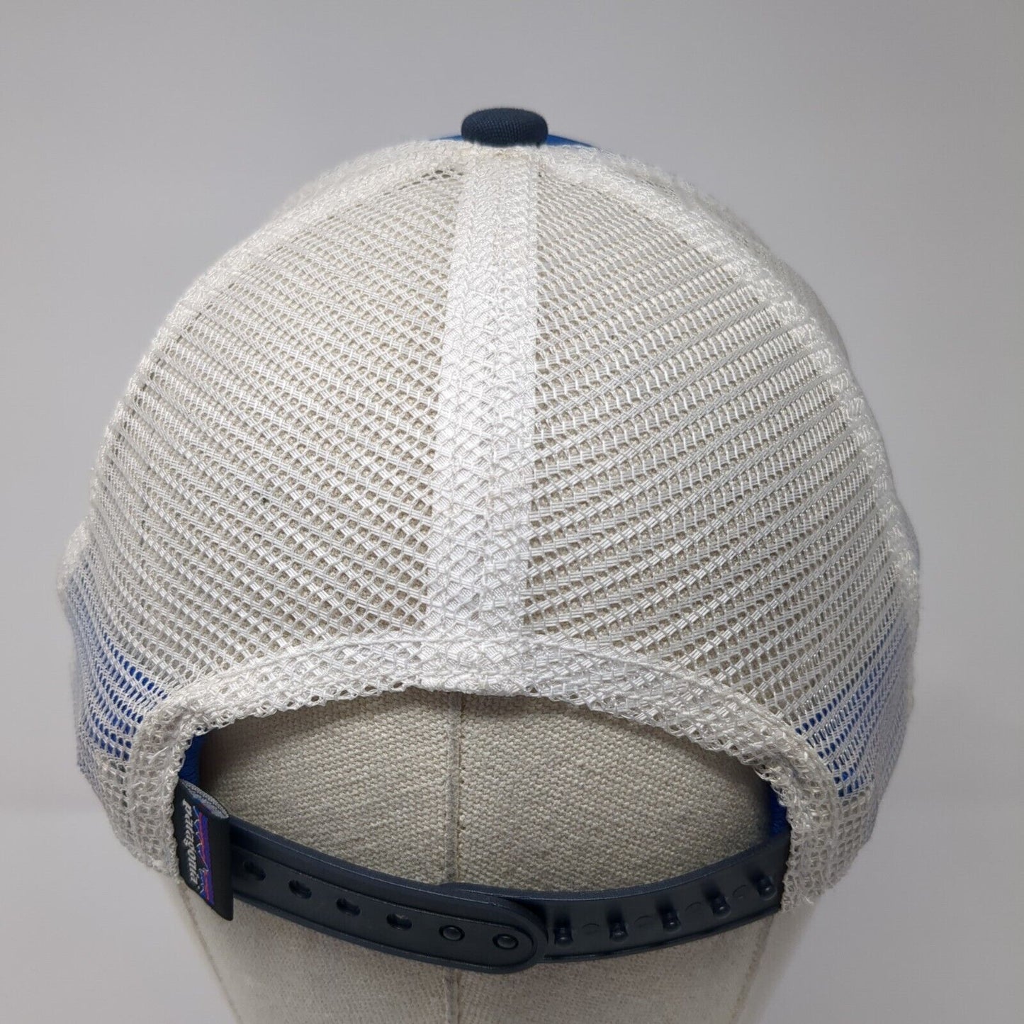 Bear Snapback Trucker Hat Blue Youth Boys One Size Mesh Back Rope Patagonia