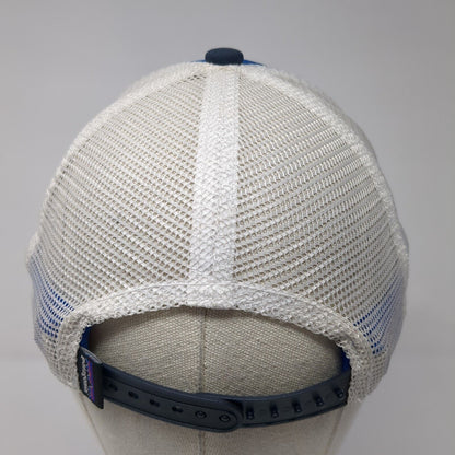 Bear Snapback Trucker Hat Blue Youth Boys One Size Mesh Back Rope Patagonia
