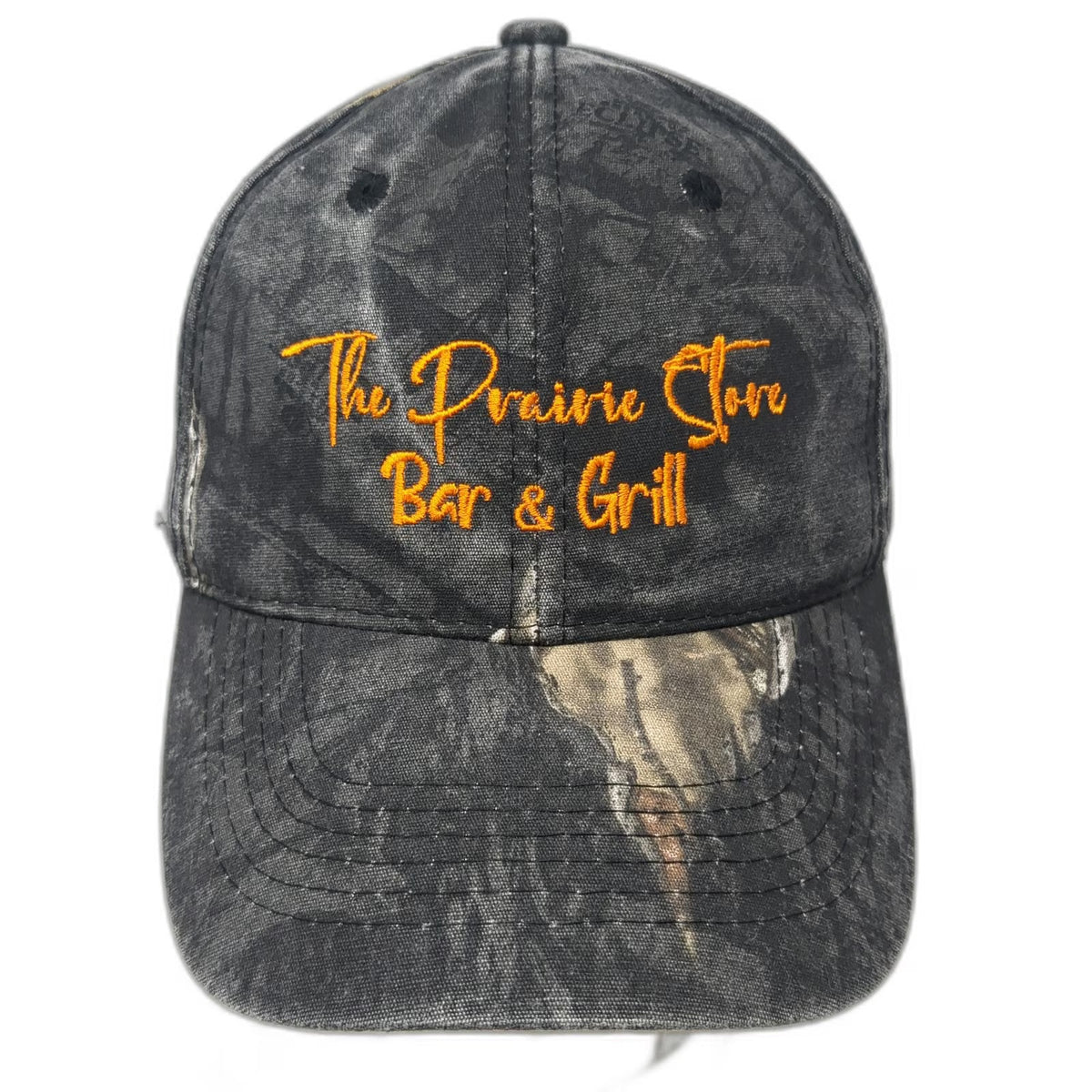Outdoor Cap Baseball Cap Black One Size Prairie Store Bar & Grill Camo Hat