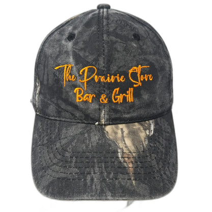 Outdoor Cap Baseball Cap Black One Size Prairie Store Bar & Grill Camo Hat
