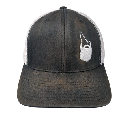Idaho Beard Snapback Mesh Back Trucker Hat Black One Size Colorblock