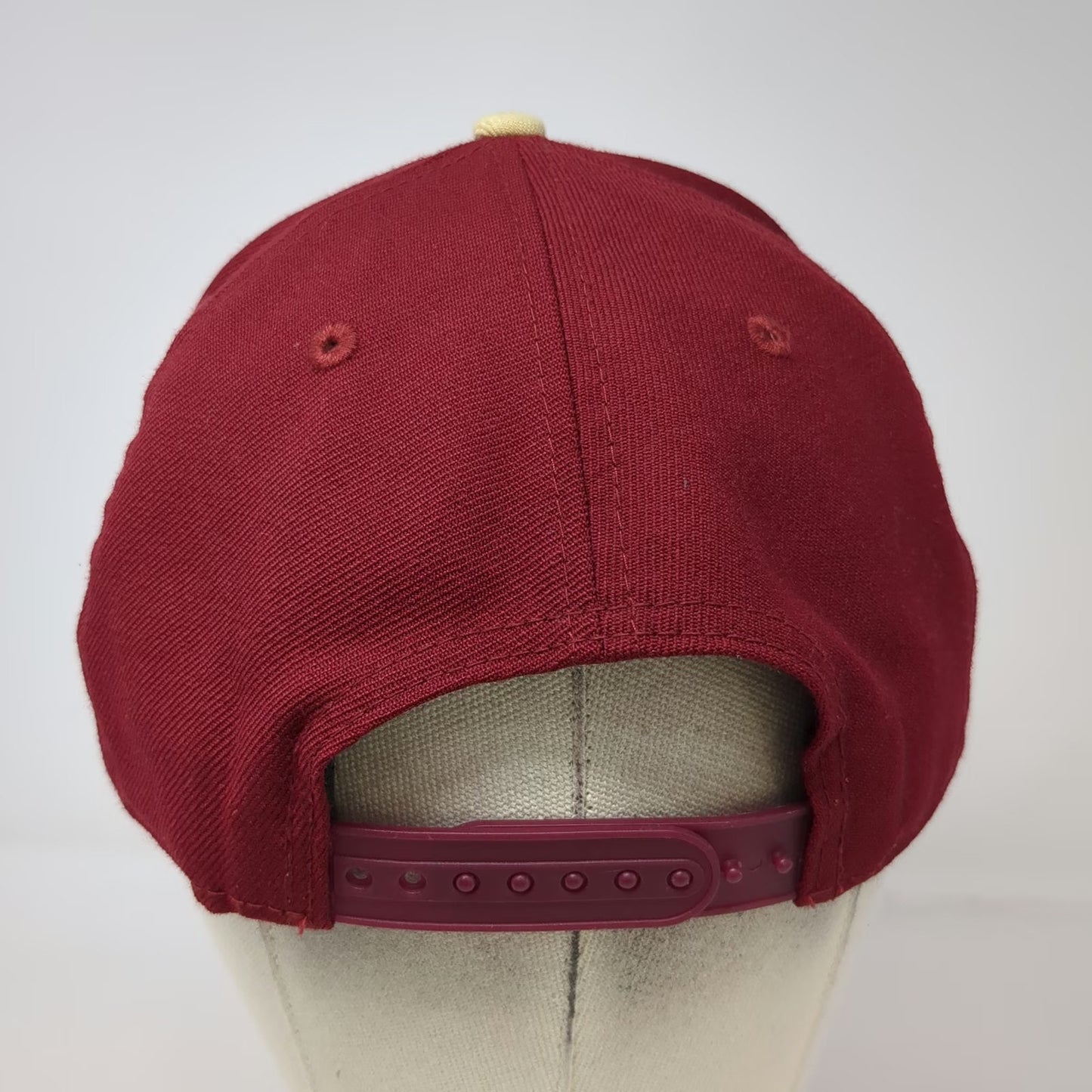 Florida State Seminoles NCAA New Era Snapback Red One Size Hat Wool Gold 9FIFTY