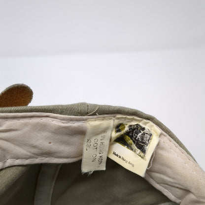 Unbranded Slideback Hat Tan One Size Solid Adjustable Leather Strap