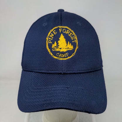 Pine Forest Camp Fitted Hat Blue M/L Embroidered Under Armour 6 Panel