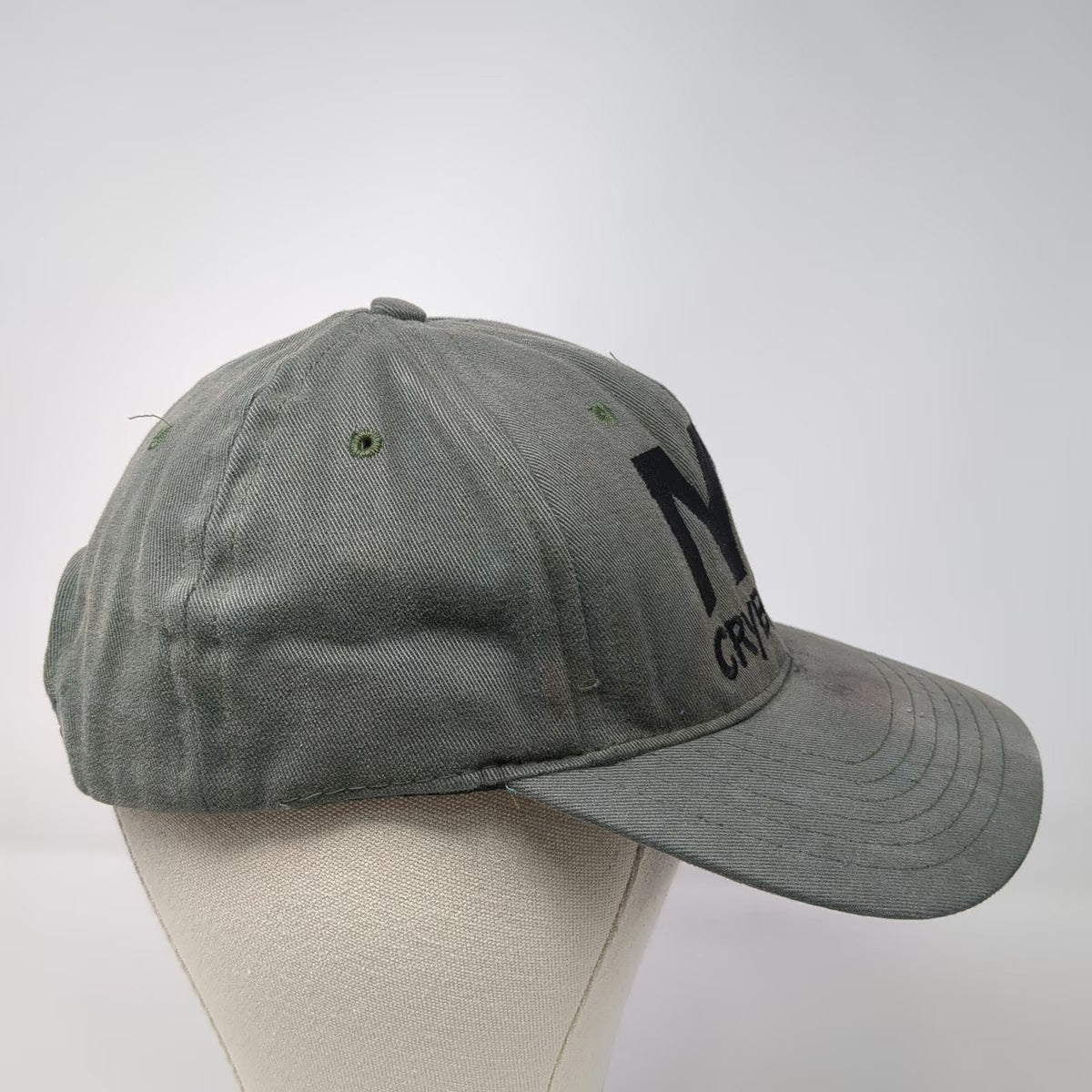 No Fear Snapback Hat Green One Size Made in USA No Crybabies Embroidered 6 Panel