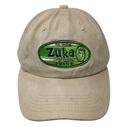 ATT HEADWEAR Baseball Cap Beige One Size Tribal Zuka Brand Juice Logo Curved Hat