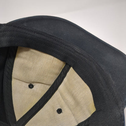 Carhartt Snapback Hat Black One Size Adjustable Embroidered Logo 6 Panel