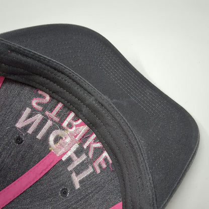 Port Authority Trucker Hat Black Pink One Size Night Strike Lures Mesh Snapback