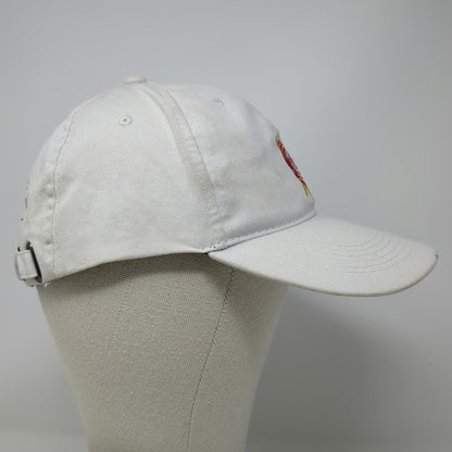 Jim Beam Baseball Cap White One Size Slideback Born Barreled USA Logo Hat