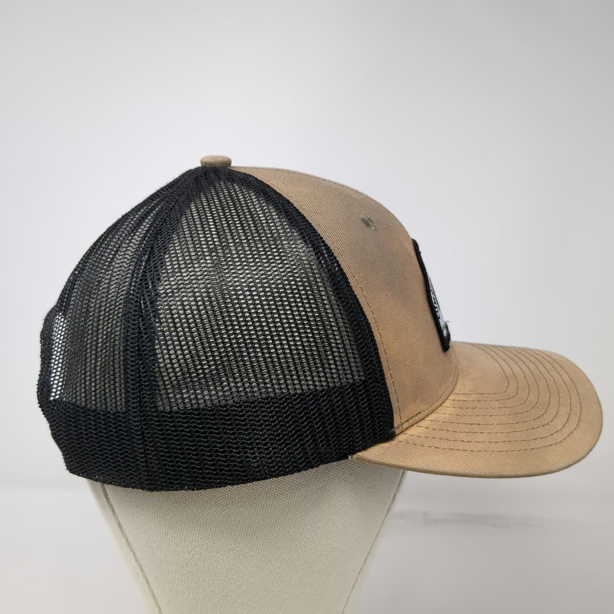 Waggle Trucker Hat Brown One Size Lumberhack Tree Removal Golf Mesh Snapback