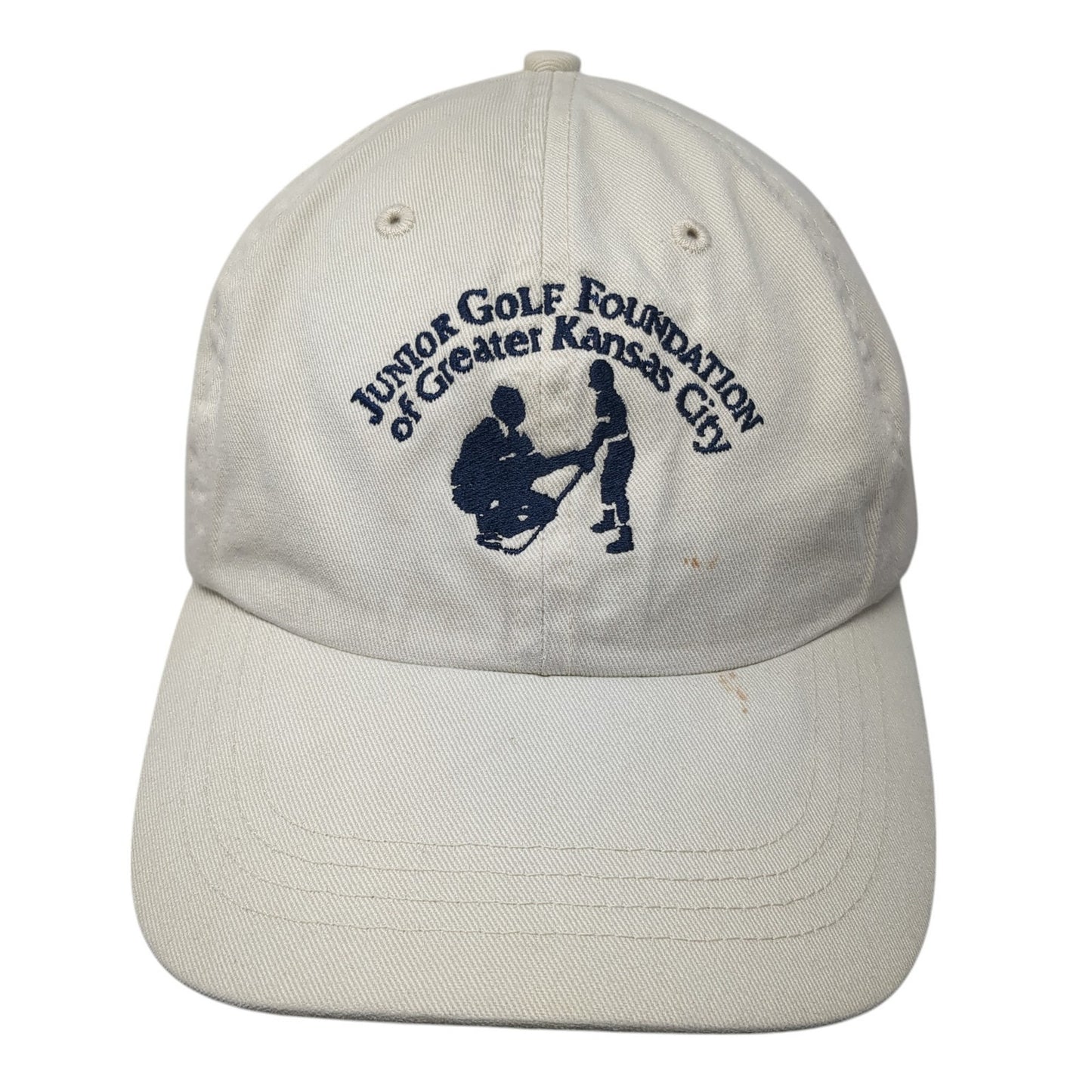 Junior Golf Foundation of Greater Kansas City Slideback Hat Beige One Size