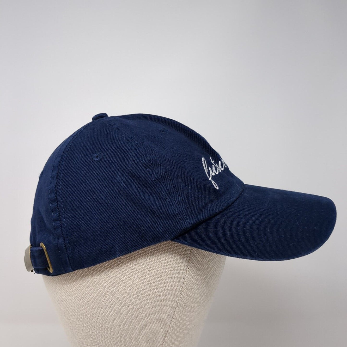 Future Mrs. Slideback Hat Blue One Size Solid Adjustable Embroidered