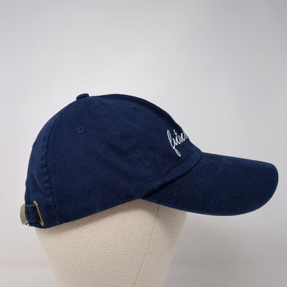 Future Mrs. Slideback Hat Blue One Size Solid Adjustable Embroidered