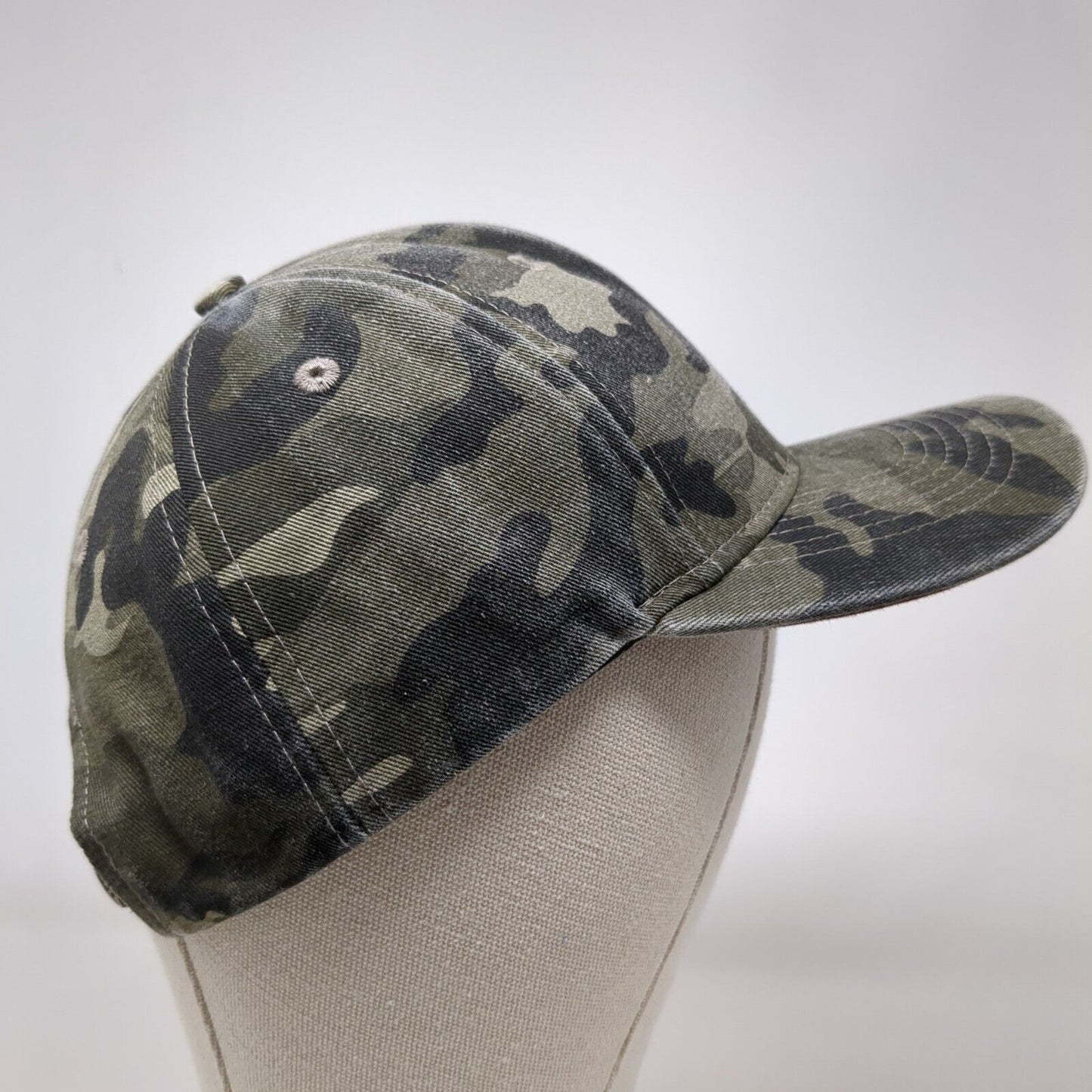 Idaho Leather Patch Snapback Hat Camo One Size Arcadian Outfitters