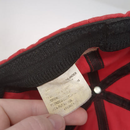 Dewar's Finest Scotch Whisky Fitted Hat Red One Size Embroidered 6 Panel