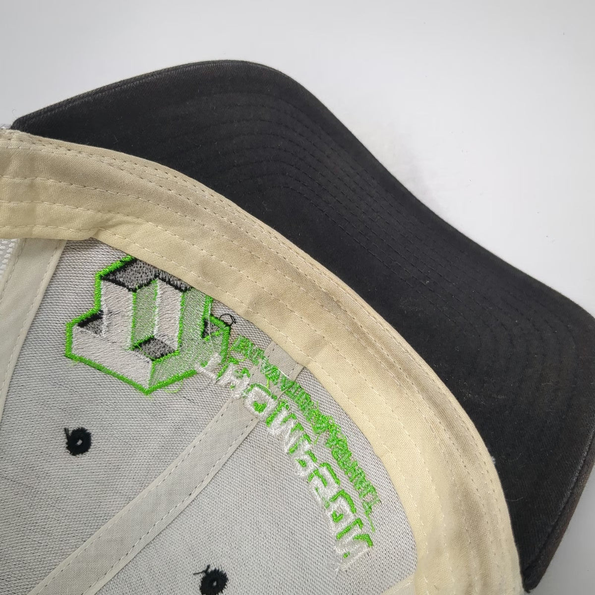 Richardson Trucker Hat Black One Size Snapback Mesh Back Excavation Asphalt Logo