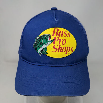 Bass Pro Shops Snapback Mesh Back Trucker Hat Blue OSFM Gone Fishing