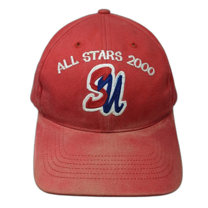 Richardson Baseball Cap Red OS All Stars 2000 SN Logo Signed Brim Hat Vintage