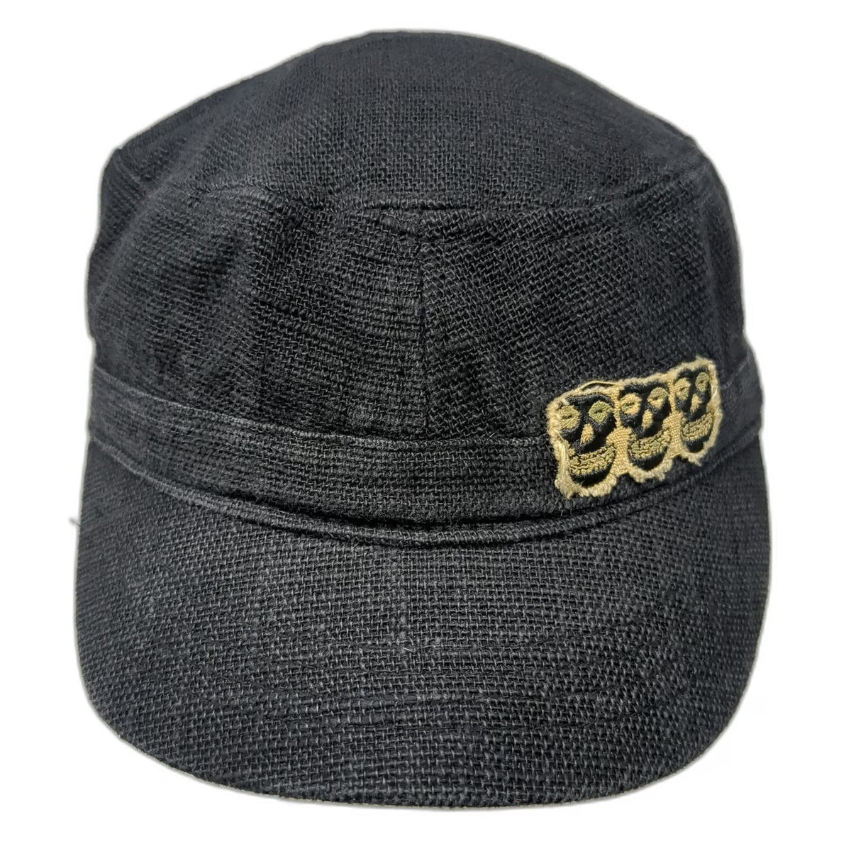 Virtus Army Cap Black One Size Misfits Fiend Skull Band Hat Linen Cotton