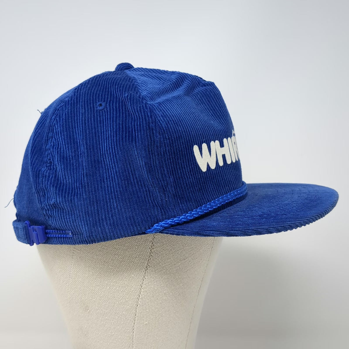 AmaPro Whirljet 5 Panel Hat Blue One Size Corduroy Rope Brim Slideback Cap