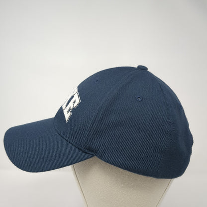 Nike Spell Out Strapback Hat Blue One Size Adjustable Solid Vent Holes
