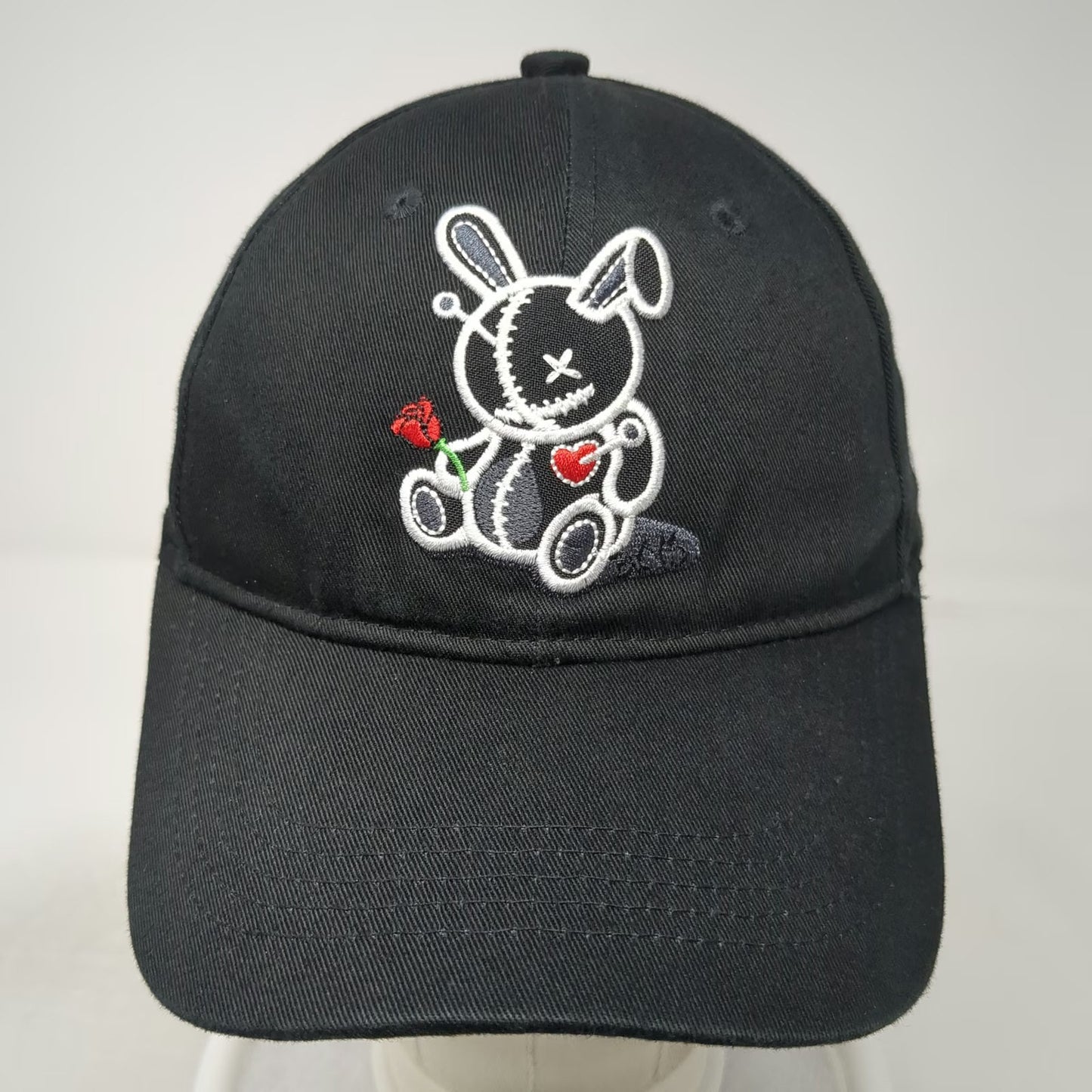 BKYS Baseball Cap Hat Black One Size Lucky Charm Rabbit Red Underbrim Graphic